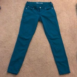 Old Navy The Rockstar Jeans- Teal Colored